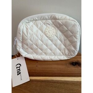 Zyia Active Warwick Quilted White Crossbody Bag Belt Bag New NWT